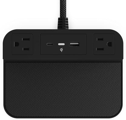 Nonstop Station P Bedside Charging Station – Wireless Charging, USB & USB-C Power, 2X AC Sockets Hotel-Grade Design.