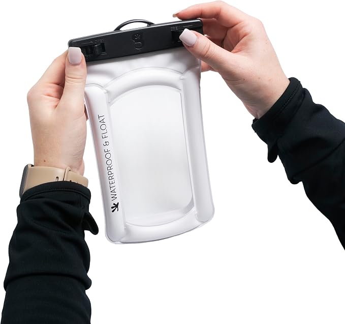 geckobrands Float Phone Dry Bag - Waterproof & Floating Phone Pouch – Fits Most iPhone and Samsung Galaxy Models