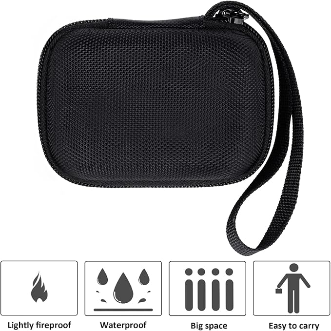 khanka Hard Case for Anker Nano 10000mAh 45W/A1665/A1664 Power Bank,Black | EVA Hard Shell, Easy Carry Handle, Secure Custom Fit for Anker Nano Power Bank, 10,000mAh Portable Charger, Case Only