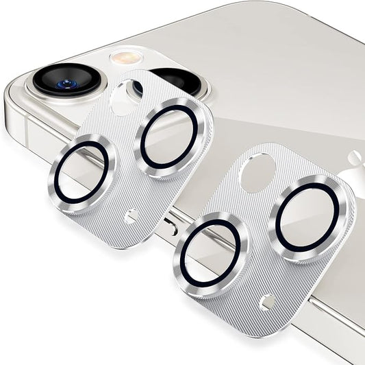 AFARER[2 Pack] Camera Lens Protector for iPhone 14/ iPhone 14Plus, Upgraded Metal Tempered Glass Camera Cover, 9H Hardness Anti-Scratch Camera Protectors， Lens Protector Compatible with iPhone 14/