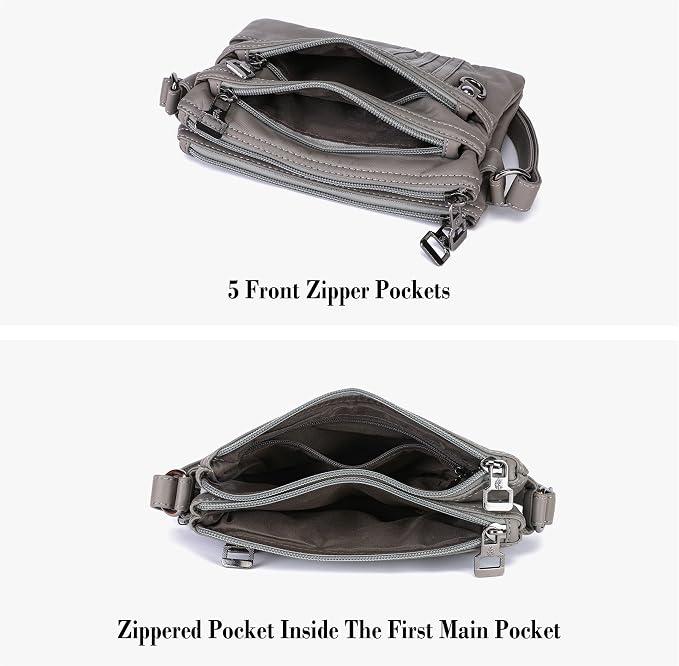MINICAT Multiple Pockets Small Crossbody Purse Cell Phone Purse Shoulder Bags for Women Cross Body Bag for Woman