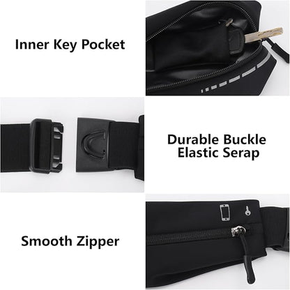 Slim Running Belt for Women, Running Bag Runners Fanny Pack Waist Phone Holder for women, Pouch Waist Bag for Workout Jogging