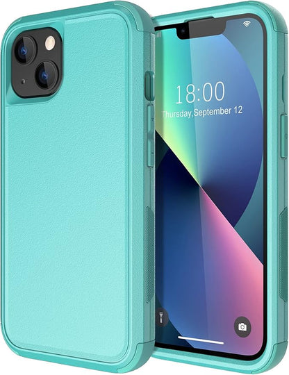 Diverbox for iPhone 13 Case [Shockproof] [Dropproof] [Dust-Proof],Heavy Duty Protection Phone Case Cover for Apple iPhone 13 (Teal)