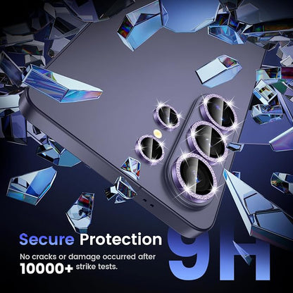 Tensea (3+2PCS Compatible with Samsung Galaxy S26 Ultra Camera Lens Protector, 9H Tempered Glass Camera Cover Screen Protector Metal Individual Ring [Installation Tray][Case Friendly]