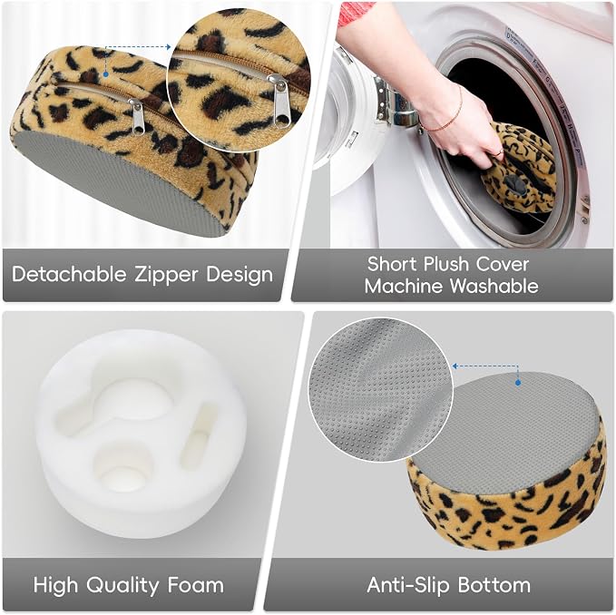 G GOOD GAIN Couch Cup Holder Pillow, Cute Sofa Drink Cup Holder Cozy Buddy | Desk Organizer for Mugs, Snacks, Phone, Makeup | Bed Caddy Tray for Car, Beach, Picnic, Boat, RV, Table (Cheetah)