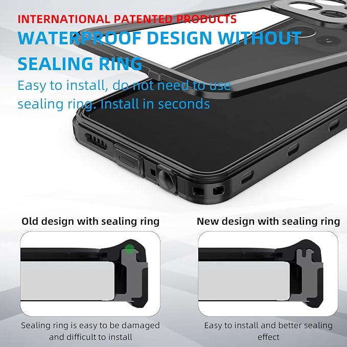 for Moto G Play 5G 2026 Phone Case,Waterproof Case with Built-in Screen Protector & Cell Phone Ring Holder, Full Body Shockproof Rugged Heavy Duty Protection Cover for Moto G PLAY 5G 2026 Case（4G/5G)