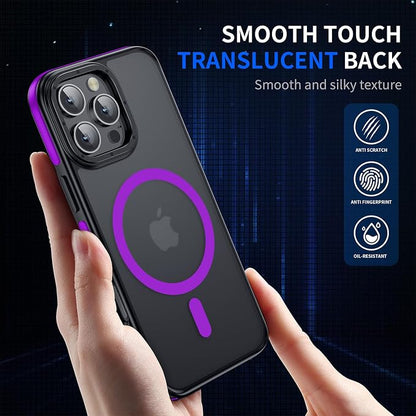 Strong Magnetic case for iPhone 16 Pro [10Ft Military-Grade Protection] Compatible with fit MagSafe Shockproof Slim Thin Cover 6.3 inch 16 Pro Phone case, Purple Bumper