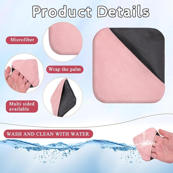 Pink Car Screen Cleaner Microfiber Auto Screen Cleaning Pad, Auto Touchscreen Cleaning Wipes Car CleaningWipes Cloth, Touchscreen Cleaner Cloths for Vehicle Dashboard CarDisplay Interior