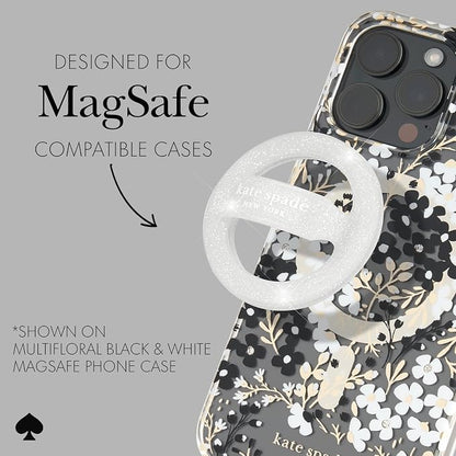 kate spade new york Magnetic Phone Loop Grip - Removable and Collapsible - that Sparkle Silver