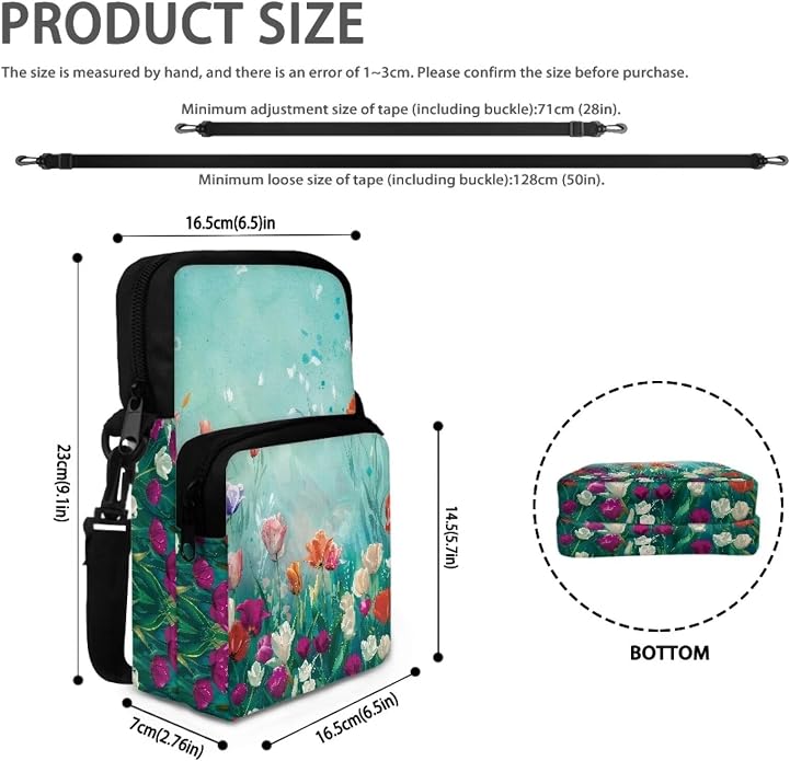 Men's Crossbody Bag, Small Cell Phone Wallet, Women's Shoulder Handbag, Travel Gym Bag