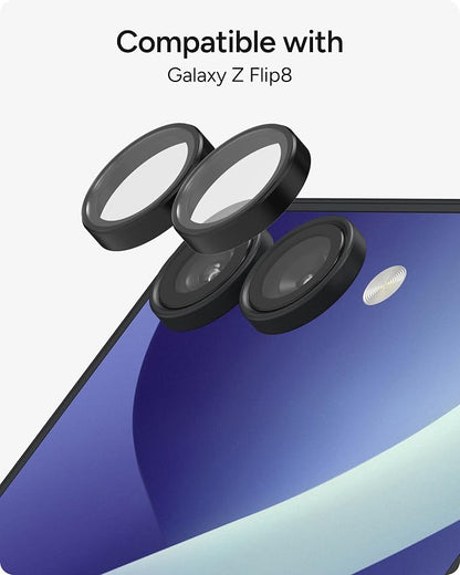 ZAGG Glass Elite Samsung Galaxy Z Flip8 Camera Lens Protector | Anti-Reflective, 5X Stronger Impact & Scratch Resistant Aluminosilicate Glass - Easy Installation, Smudge-Free Surface