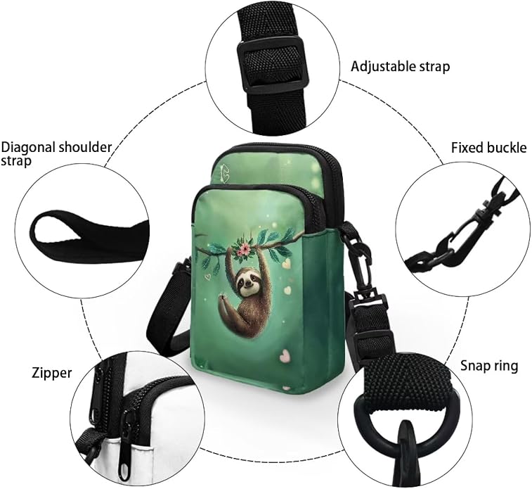 DISNIMO Small Crossbody Bags for Women Trendy Cross Body Cell Phone Shoulder Bags Purses with Adjustable Strap