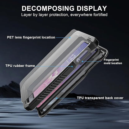 Hualele Waterproof Galaxy S10e Case, Built in Lens & Screen Protector Rugged Full Body Heavy Duty Protective Shockproof IP68 Underwater Cover for Samsung Galaxy S10e Black