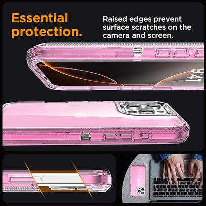AICase for iPhone 16 Pro Case Clear 3 in 1 Heavy Duty Drop Protection Full Body Rugged Shockproof/Dust Proof 3-Layer Military Protective Tough Durable Cover for iPhone 16 Pro 6.3"_2