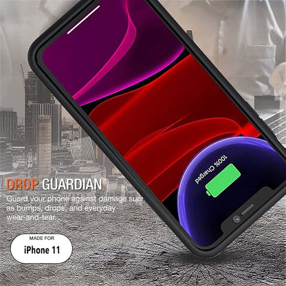 Battery Case for iPhone 11, Upgraded 7000mAh Rechargeable Portable Charging Case Compatible for iPhone 11 (6.1 inch) with Carplay Extended Battery Pack Charger Case (Black)