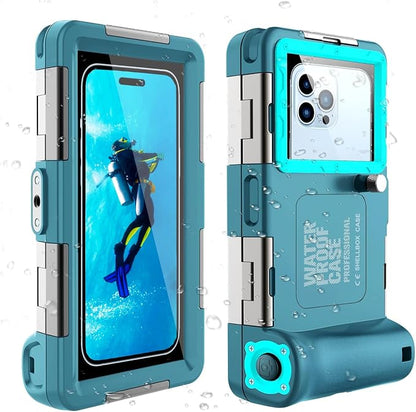 Universal Underwater Phone Protective Case [50ft/15m] for Snorkeling Diving Swimming Surfing Outdoor Sports Photo Video Housing Compatible with Phone in Size 4.7 to 6.9 inch