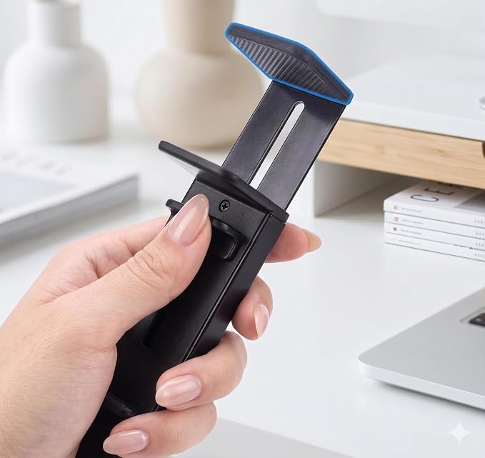 Hands-Free Airplane Phone Holder - Eye-Level Travel Mount for Flight Tray Table, Portable Clip-On Stand for Desk, Train, Luggage - Travel Essentials