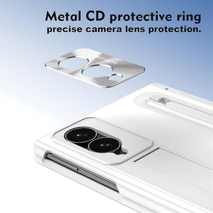 Case for Samsung Galaxy Z Fold 8 Wide, with Kickstand (White) | Stulys, Screen Protector, Shockproof, Slim, Anti-fingerprint, Scratch-Resistant, Lens protection, Hands-free viewing