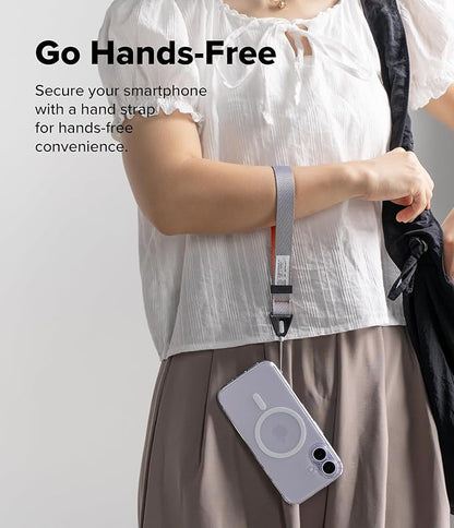 Ringke Hand Strap [Adjustable Wristlet Lanyard with Sturdy String] [One-Touch Buckle] for Phone Case, Camera, Keys, USB Flash Drive, and ID Badge - Ash Orange