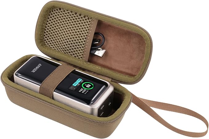 khanka Case for Anker Prime Power Bank 12000mAh 130W/20000mAh 200W,Case Only (Golden)