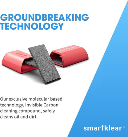 SmartKlear Smart Phone Screen Cleaner - Compatible with iPhones, Androids, and More - Cleaner with Carbon Microfiber Tech-Injected Pink-1 Count (Pack of 1)