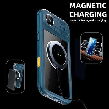 Losin Compatible with iPhone 17 Air Waterproof Case, [Compatible with MagSafe] [Built-in Screen Protector], Full Body Protection Military Grade Shockproof Case, Teal