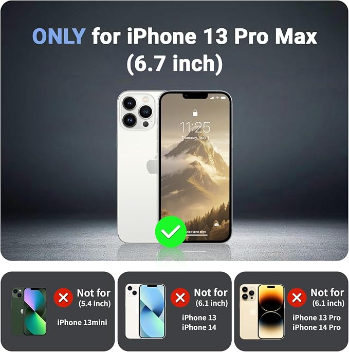 jaroco Magnetic for iPhone 13 Pro Max Case, [Compatible with MagSafe][Military Grade Drop Protection][Heavy Duty Protection][Non-Slip][Shockproof] 2-Layer Durable Bumper Phone Case 6.7''-Antique White