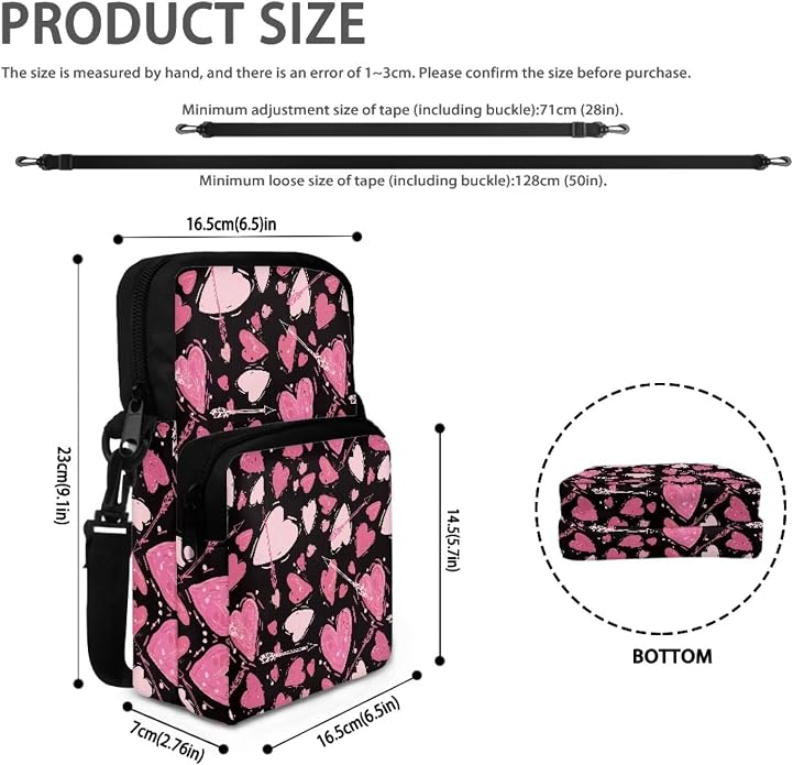 Men's Crossbody Bag, Small Cell Phone Wallet, Women's Shoulder Handbag, Travel Gym Bag
