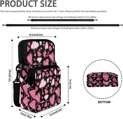 Men's Crossbody Bag, Small Cell Phone Wallet, Women's Shoulder Handbag, Travel Gym Bag