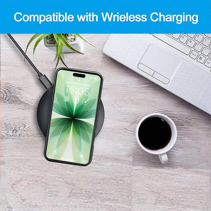 Battery Case for iPhone 17, Upgraded 10000mAh Pack Rechargeable Charger Case Support Carplay with Wireless Charging Compatible for iPhone 17 (6.3 inch) External Battery Charging Cover (Black)