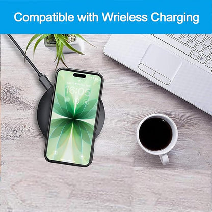 Battery Case for iPhone 17, Upgraded 10000mAh Pack Rechargeable Charger Case Support Carplay with Wireless Charging Compatible for iPhone 17 (6.3 inch) External Battery Charging Cover (Black)