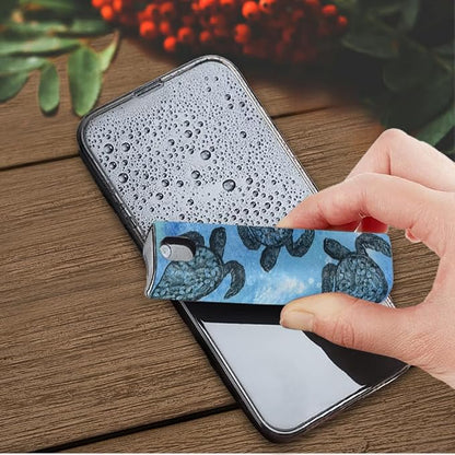 WIRESTER Screen Cleaner Spray Kit, All-in-One Spray and Wipe Cleaner, Touchscreen Mist Cleaner for Cell Phones, Tablets, iPad, Computer, Laptop, TV and Car Screens - Ocean Sea Turtles