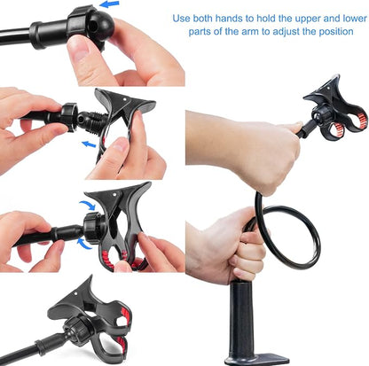 ITART Cell Mobile Phone Holder Universal Gooseneck Flexible Lazy Clip Holders Clamp (Made of Higher Quality Plastic (Classic Black)