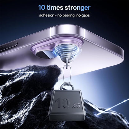 Camera Lens Protector for iPhone 17 6.3"（2025）-Single Piece,Ultra Thin Aluminum Alloy Frame,9H Dual-Strength Glass with 99% AR Light Transmittance,Case Friendly, Light Purple