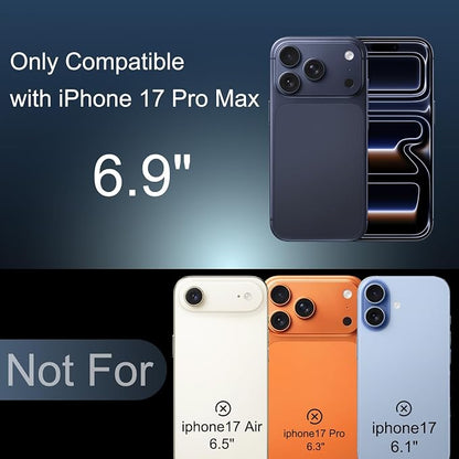 Charging Case for iPhone 17 Pro Max, Real 8500mAh Slim Rechargeable Extended Fast Charger Battery Case, Portable Protective Battery Backpack for iPhone 17 Pro Max(6.9") - Black
