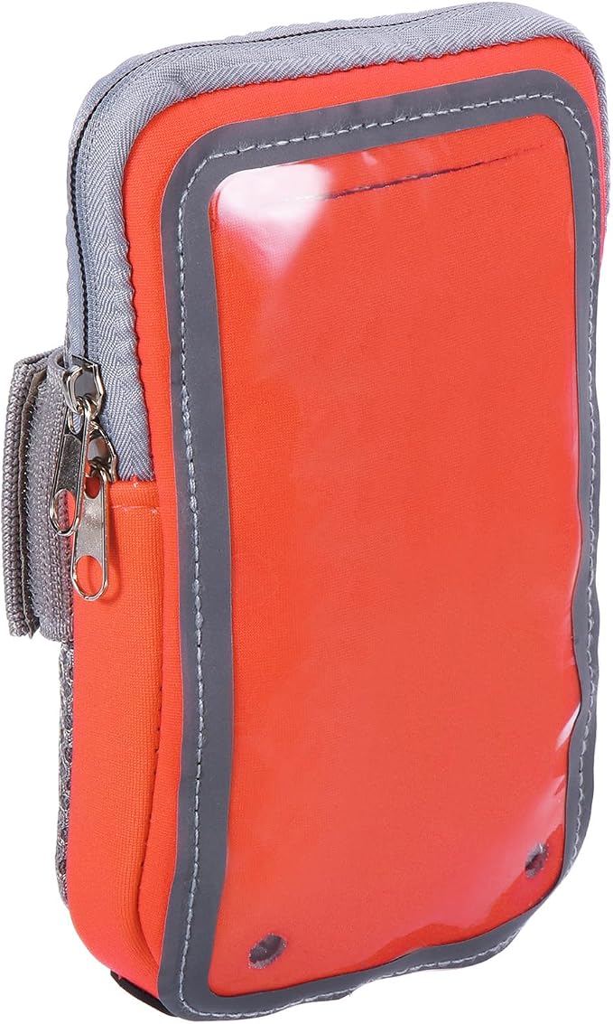 PATIKIL Phone Arm Bands for Running, Running Phone Holder Carrier Armband Cell Phone Holder for Runners, Orange