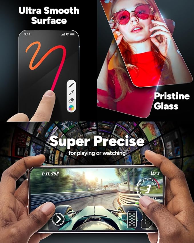 ZAGG Glass Elite Samsung Galaxy S23 FE Screen Protector - 5X Stronger with Reinforced Edges, Scratch & Smudge-Resistant Surface, InvisibleShield, Easy to Install