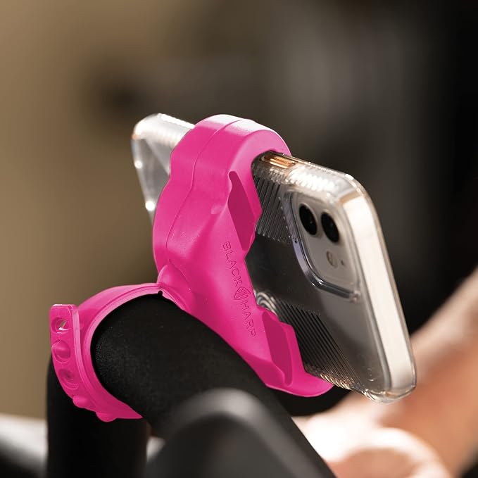 Silicone Bike Phone Holder Designed for Peloton and Exercise Bike- Cell Phone Mount for Stationary Exercise Bike Accessories