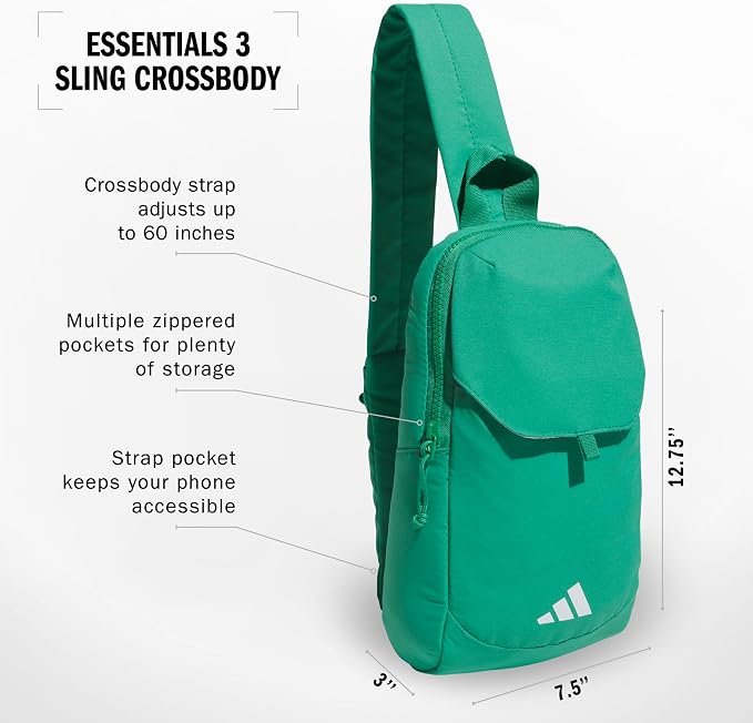adidas Essentials Crossbody – Athletic Sling Bag with Phone Pocket
