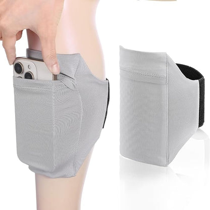 Leg Phone Holder, Cell Phone Leg Straps Ankle Wallet Thigh Holder Wallet Calf Straps Adjustable Arm Pouch Non Slip Sports Armband Storage Bag for Equestrian Jogger Running Workout