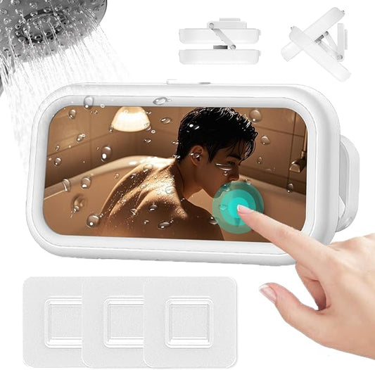 ZukoCert Waterproof Phone Holder for Shower, 2025 Upgraded, 480° Rotation, Compatible with Phones Up to 7” Compatible with iPhone, Compatible with Samsung and More