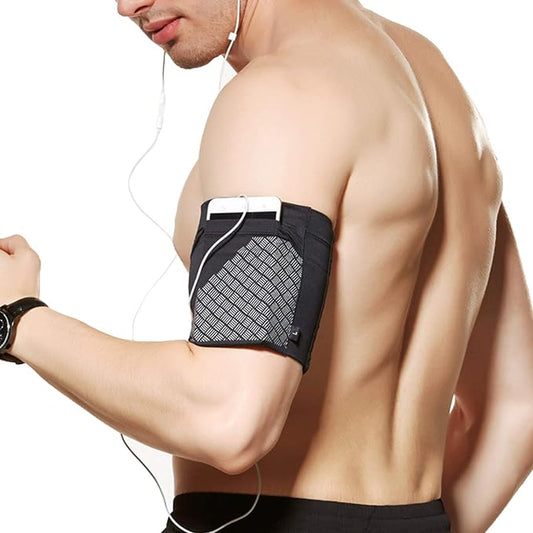 Sports Running Armband,Lightweight All Purpose Sport Bag Arm Band Strap Holder Pouch Comfortable Phone Armband Sleeve for Exercise Workout Fits iPhone,Samsung Galaxy S9/S8/S7,Sony,LG,(Black,M)