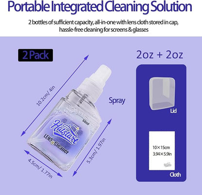 2 Pcs Car Screen Cleaner Accessories, Hatstart Electronic Touch Screens Cleaning Kit for LCD Display TV Laptop Computer Tablet PC Flat Screens, Works with iPhone iPad MacBook Pro, Blue
