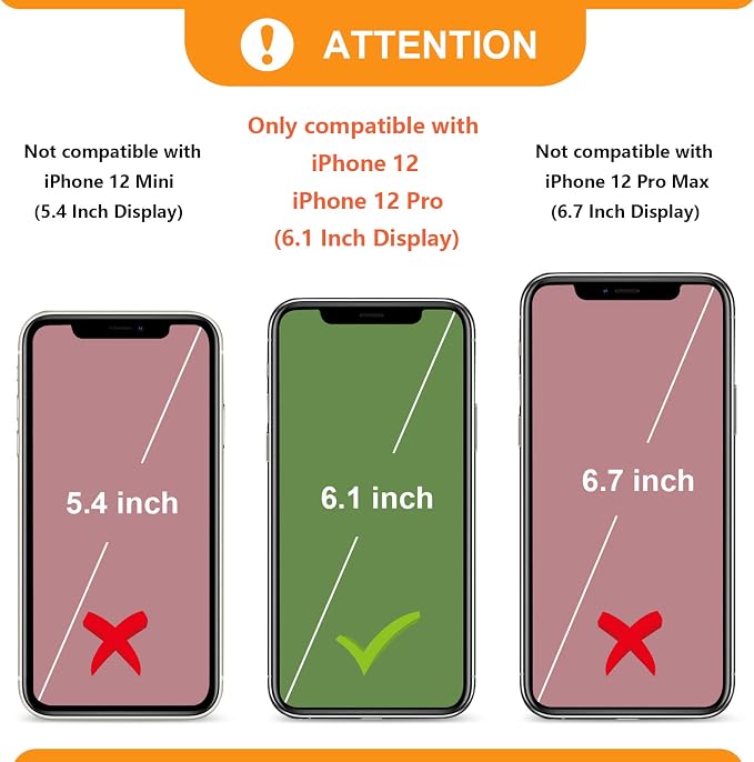 Bocasal Crossbody Wallet Case for iPhone 12/12 Pro, RFID Blocking PU Leather Zipper Handbag Purse Flip Cover, Kickstand Folio Case with Card Slots Holder Wrist Strap Lanyard 5G 6.1 Inch (Purple)