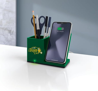 SOAR NCAA Unisex Wireless Charging Stand with Desktop Organizer
