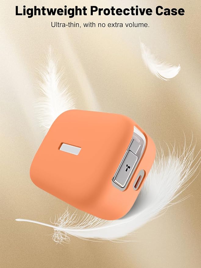 Silicone Protective Case for TORRAS FlexLine 67W Charger, Full-Body Protective Cover with Precise Cutouts, Shockproof Dustproof Charging Block Protector Sleeve & Scratch-Resistant Sleeve (Orange)