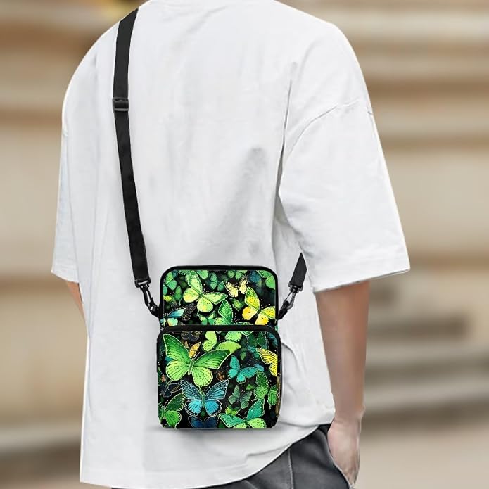 Men's Crossbody Bag, Small Cell Phone Wallet, Women's Shoulder Handbag, Travel Gym Bag