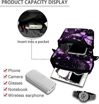 Men's Crossbody Bag, Small Cell Phone Wallet, Women's Shoulder Handbag, Travel Gym Bag