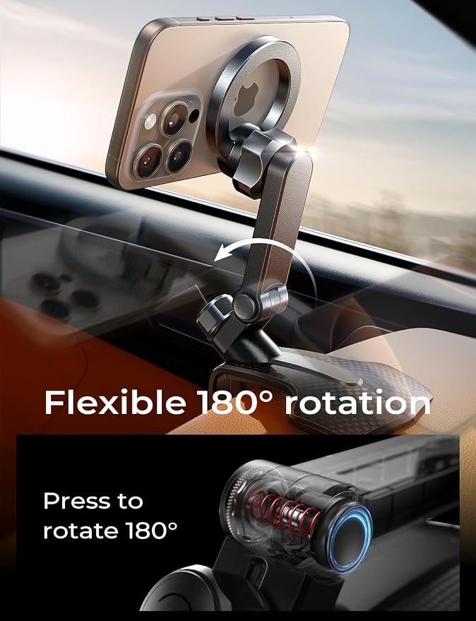 LISEN for MagSafe Car Mount Magnetic Phone Holder for Your Car Magnet Air Vent Cell Phone Holder Mount Car Accessories Gift for Men Women fit iPhone 17-12 Dashboard Mount Kits