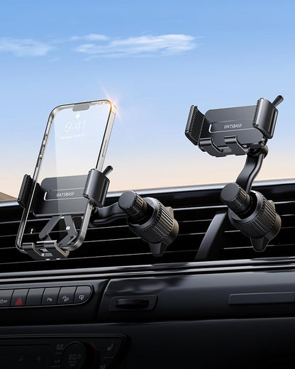 360 Rotatable Car Vent Phone Mount [No Blocking Air Vent] Universal Clip Vehicle Cell Phone Holder Stand Hands Free, Fit for iPhone 17 Pro Max 16 Plus 15 14 13 12 Samsung Google All Phones